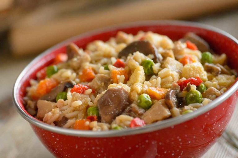 CHICKEN AND RICE CAMPING RECIPE